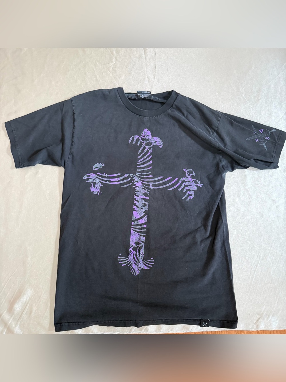 OG 3sixteen "Ouroboros" Snakeskin Cross Heavyweight Graphic T Rare Vintage Men L